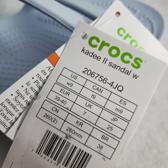 NWT Crocs Women's Kadee II Sandal Pastel Blue, Size 9 - Picture 8 of 8